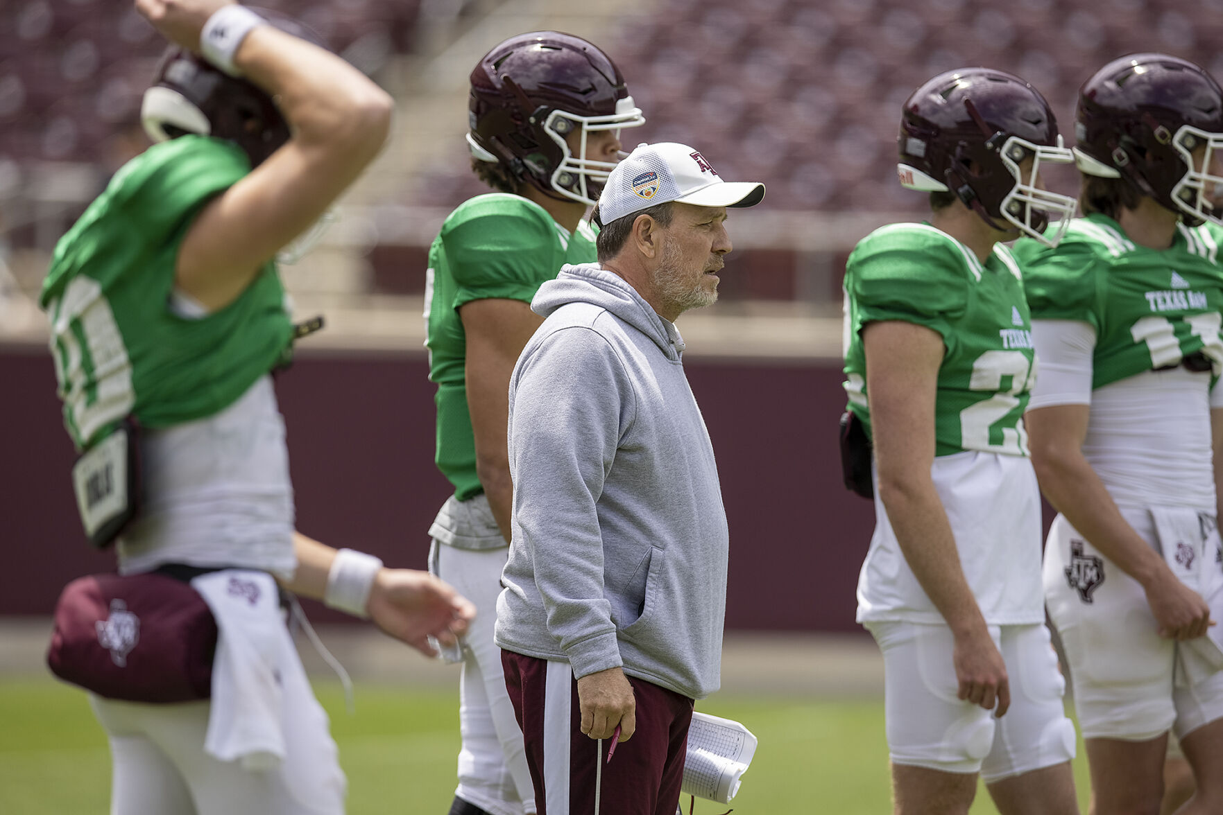 Spring football practice